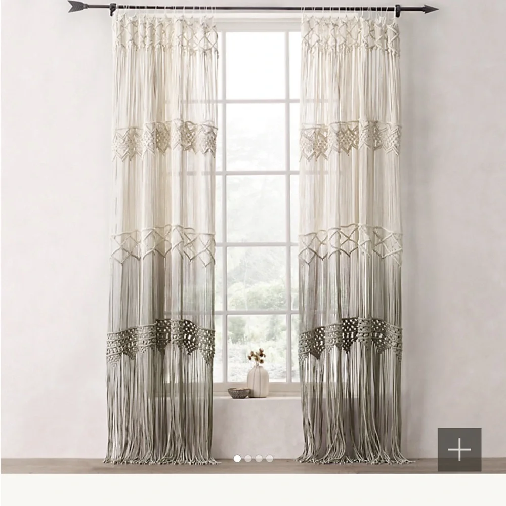 Restoration Hardware Teen - OMBRÉ MACRAMÉ DRAPERY PANEL